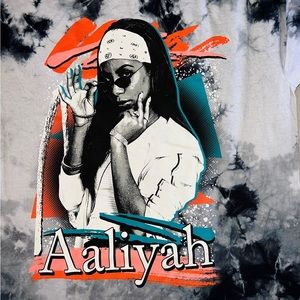 🎵 NWOT! Official Aaliyah Tie Dye Tee